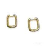 Square golden Earrings
