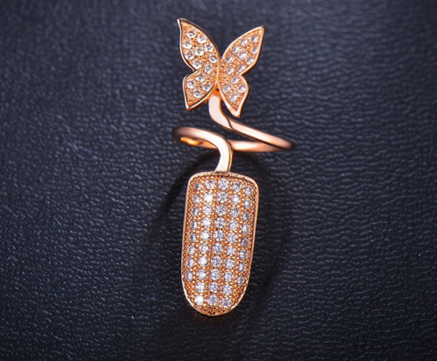 Finger Top Butterfly Ring
