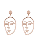 Faces Gold Earrings