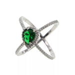 Green Button Ring