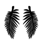 Black Palm Earrings