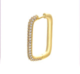 Square golden Earrings